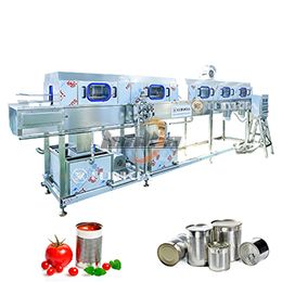 Dỡ pallet và làm sạch lon rỗng