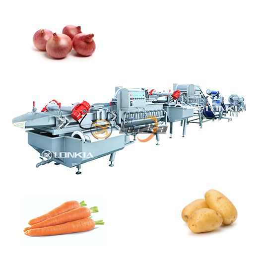 Dây chuyền chế biến rau củ tươi cắt
