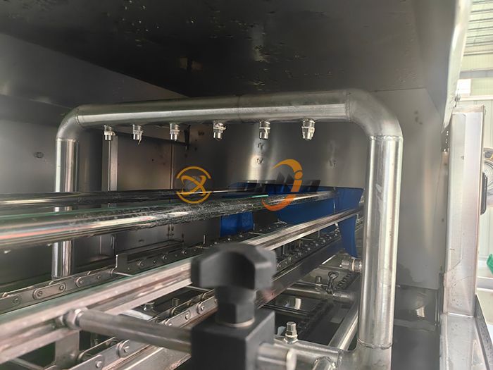 Close up image of box washing machine